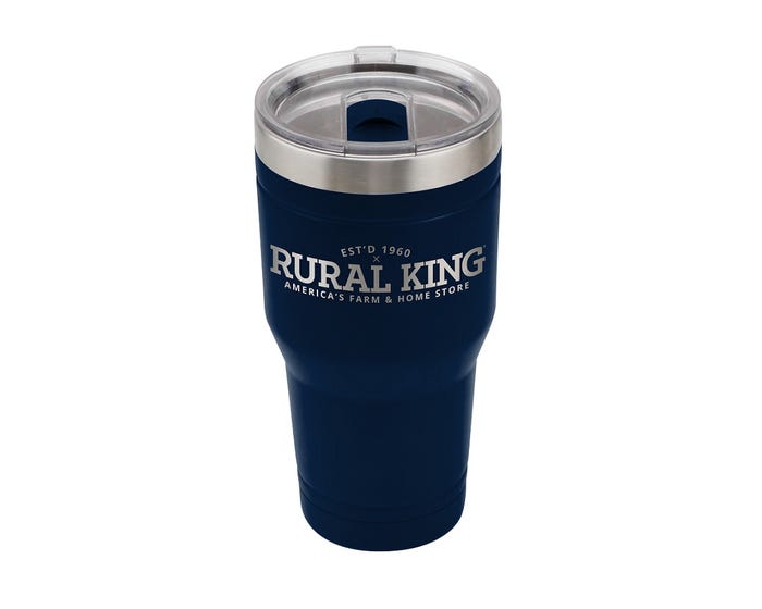 Rural King 20 oz. Tumbler， Navy Blue 87-948-0204