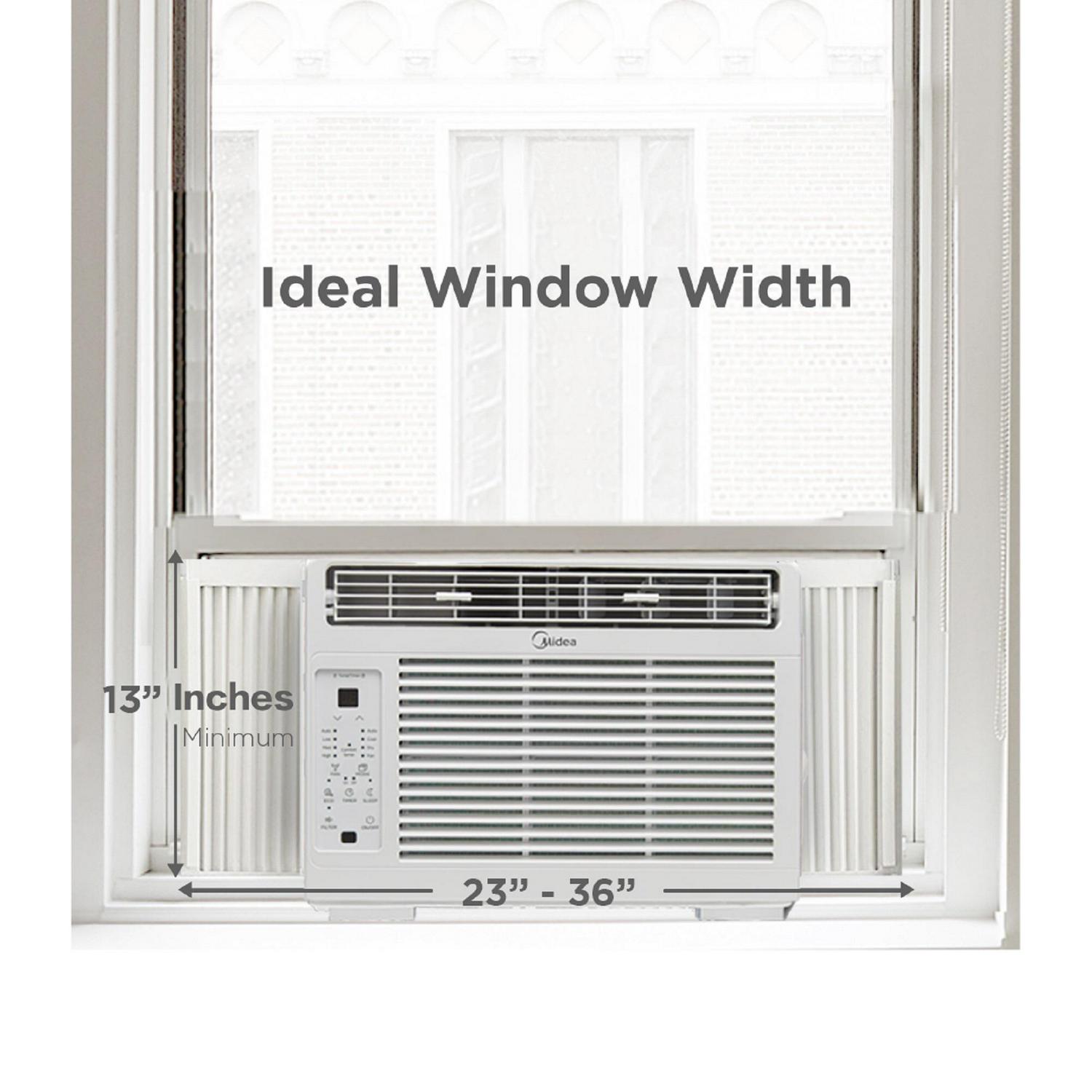 Midea 5，000 BTU 115V Window Air Conditioner with Comfort Sense Remote， White， MAW05R1WWT