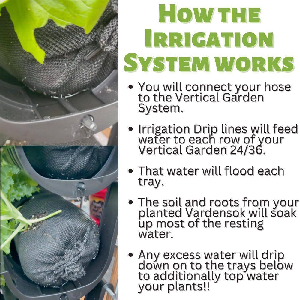 VARDEN 36 Plant Metal Outdoor Vertical Garden Rack VG-OK-829