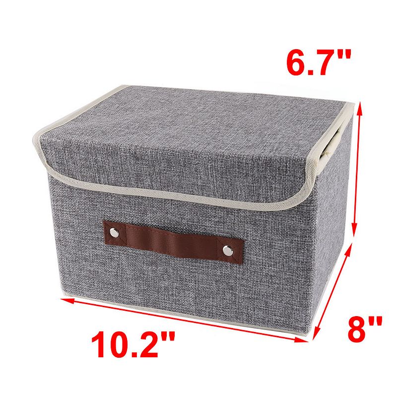 Household Cotton Linen Towel Socks Book Holder Storage Box Organizer