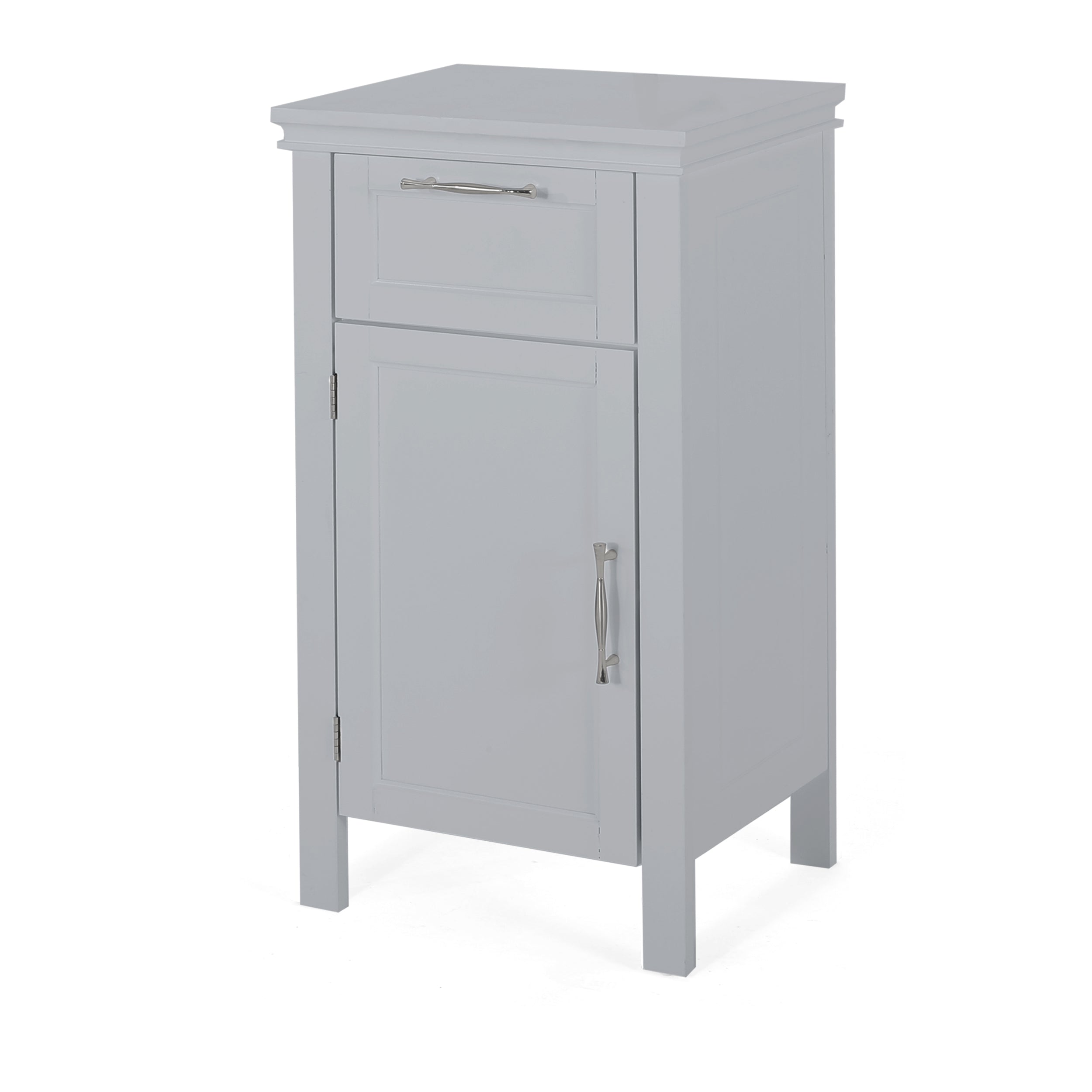 Meader Modern Bathroom Floor Storage Cabinet with Drawer