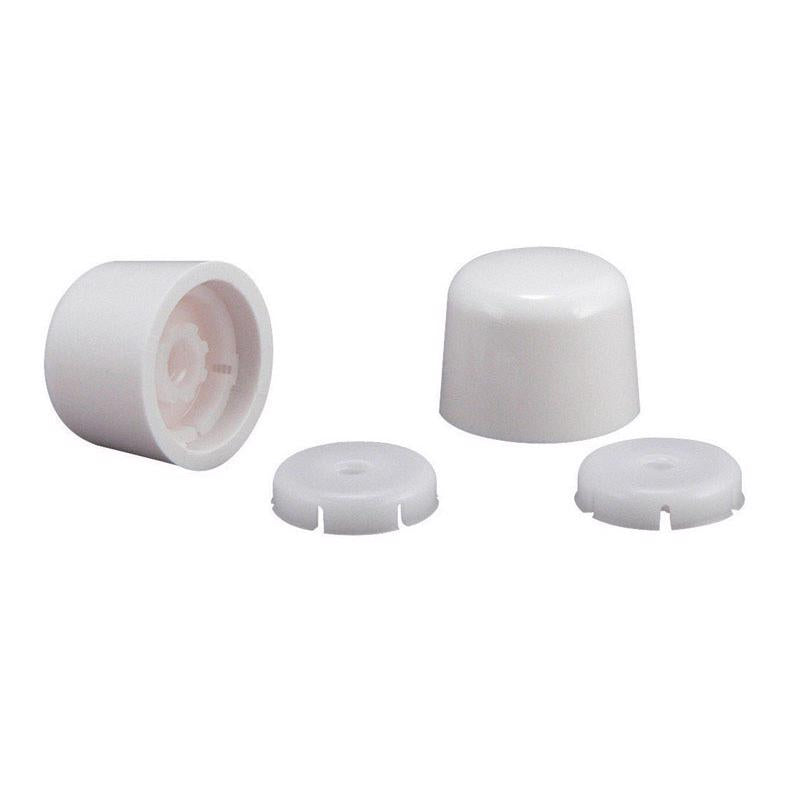 TOILET BOLT CAPS WHITE