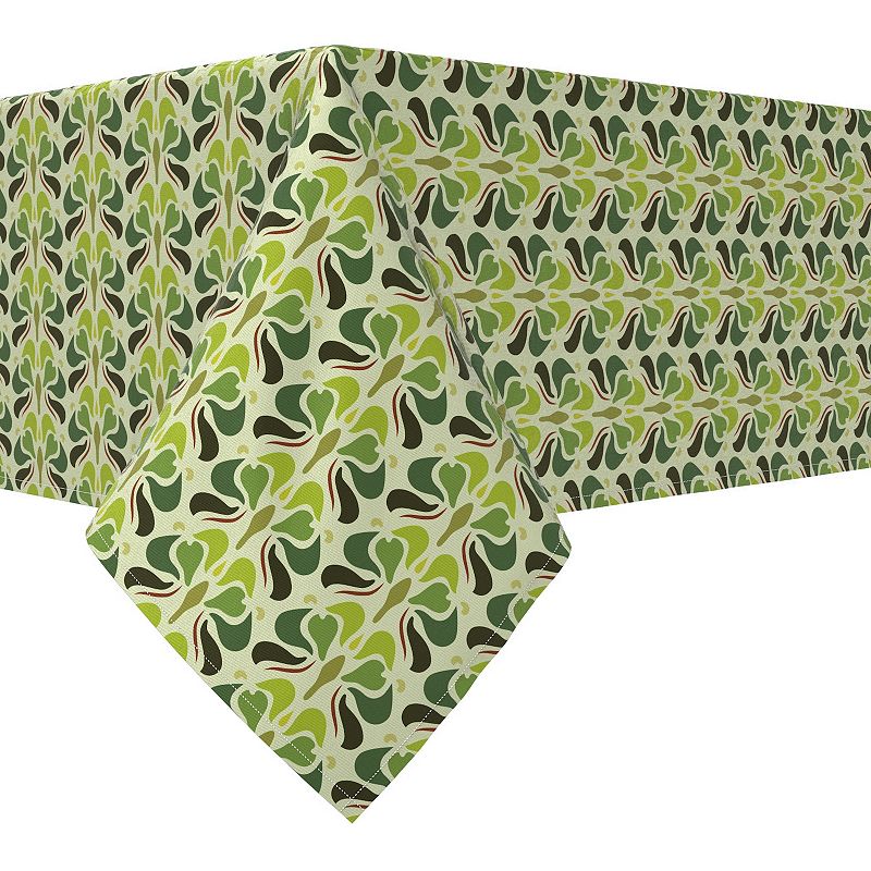 Rectangular Tablecloth， 100% Cotton， 52x104， Floral 100