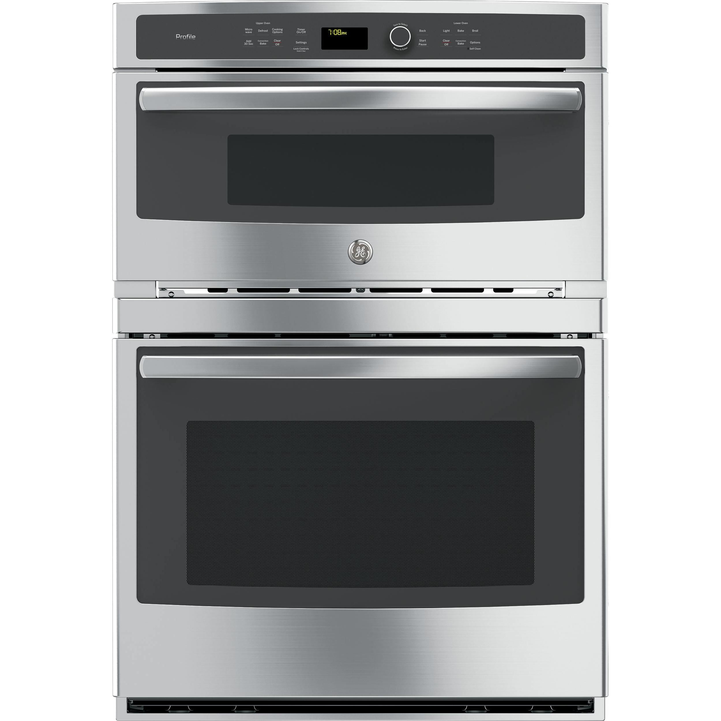 GE Profile 30-inch, 5 cu. ft. Built-in Combination Wall Oven with Convection PT7800SHSS