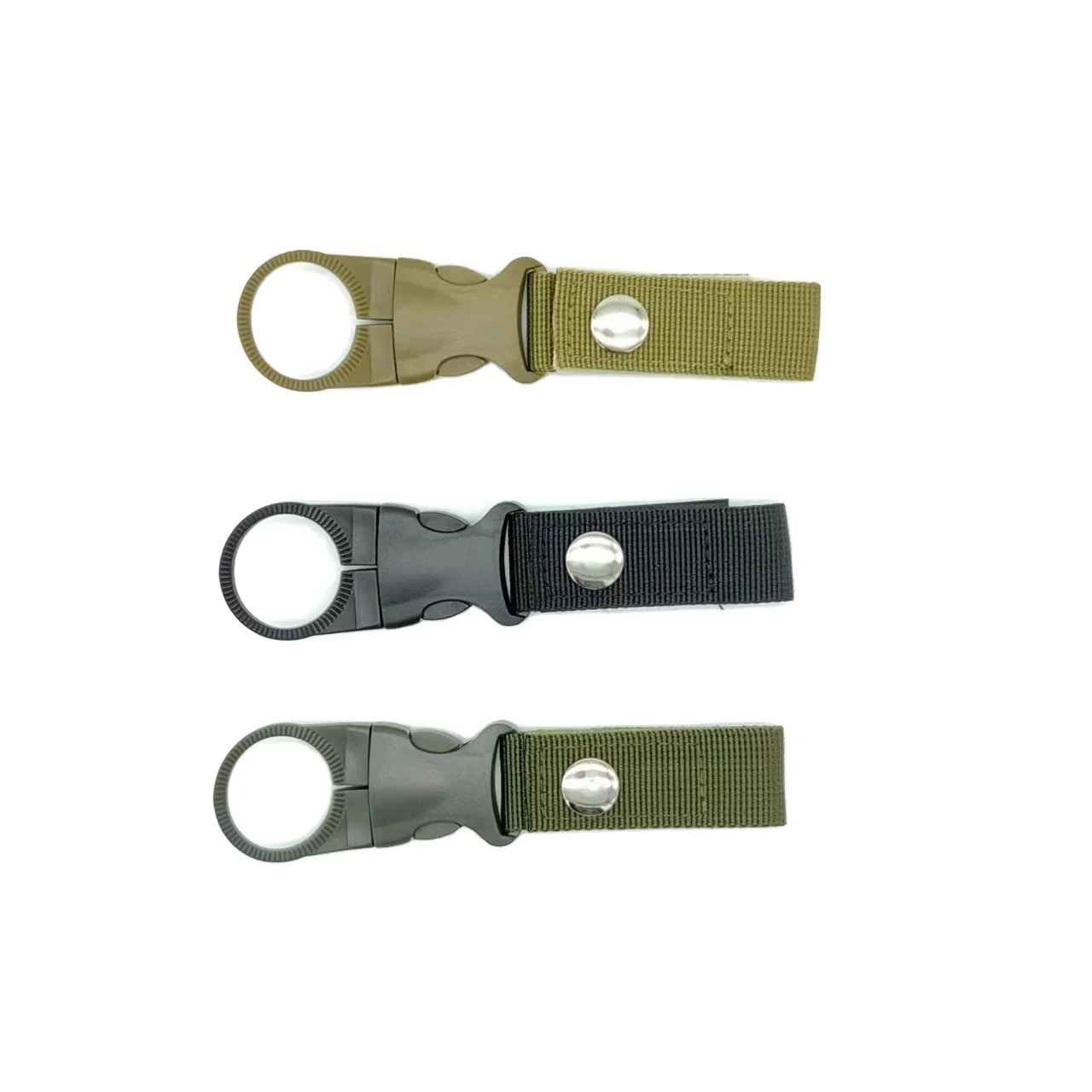 Portable Belt Hanging Buckle Ring For Camping Hiking Traveling Keychain Water Bottle Holder Clip