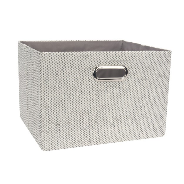 Lambs amp Ivy Gray Foldable collapsible Storage Bin basket Organizer With Handles