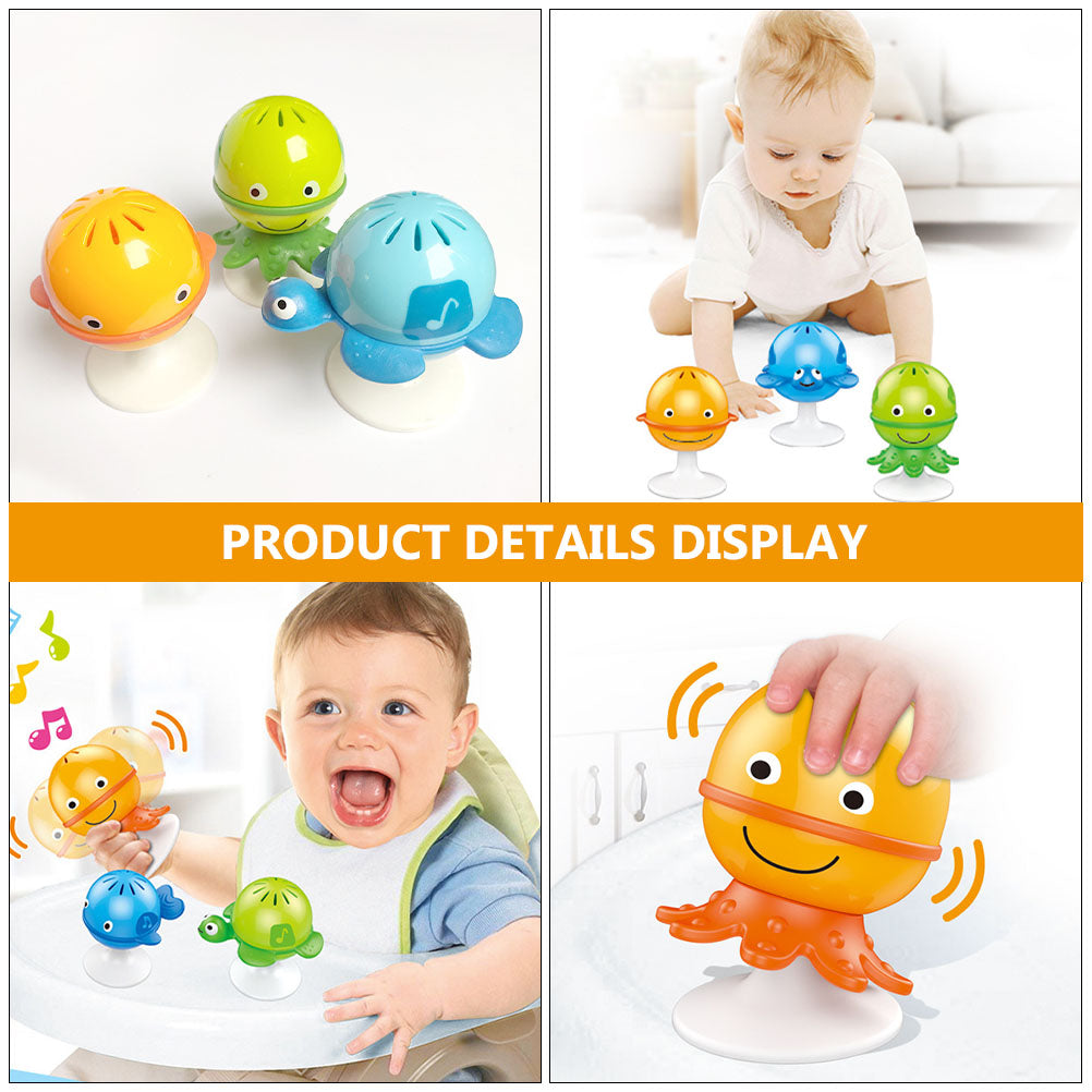 NUOLUX  Babytoys Rattles Suction Teether Feedinginfant Kidscups Cup Plaything Bell Teethinghand Babies Chairhigh Newborn