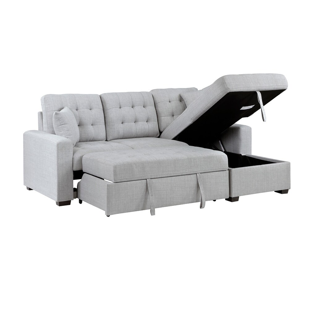 Miles 2 Piece Sectional Sofa Sleeper with Right Chaise