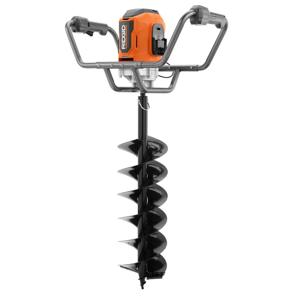 RIDGID R01701K 18-Volt Earth Auger with 8 in. Bit and (2) 4.0 Ah Batteries and Charger