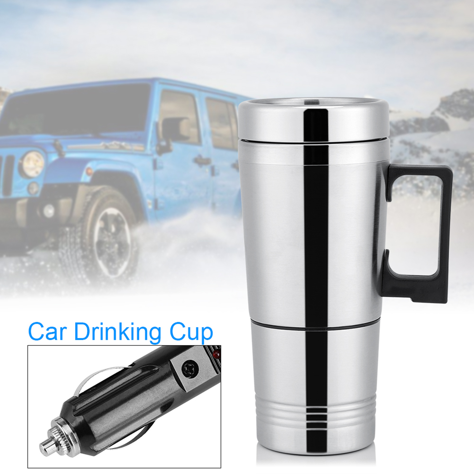 Vehicle Heating Cup Heated Travel Mug， Travel Heating Mug Electric Car Cup， Heated Coffee Mug Warmer Car Heating Cup， Drivers For Heating Coffee For Heating Water Business Man