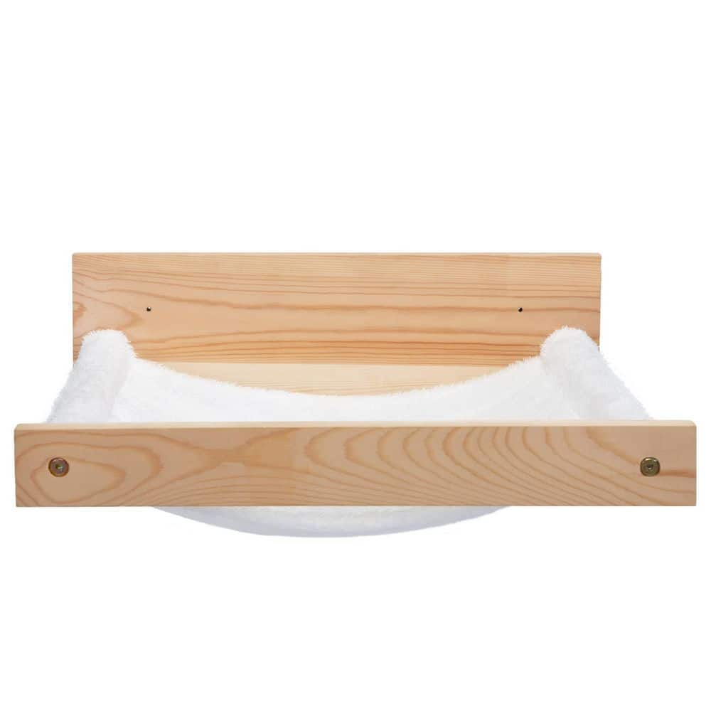 Medium Wall-Mounted Wooden Cat Shelf FX-LKD0-7IW