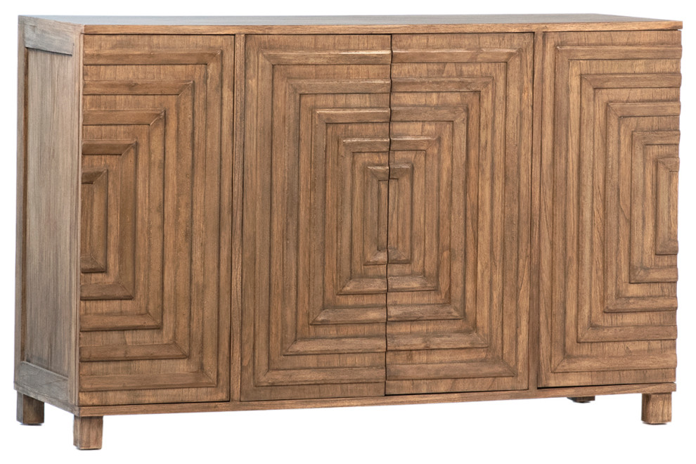 Drennan Reclaimed Wood Sideboard   Transitional   Entertainment Centers And Tv Stands   by Terra Nova Designs  Inc.  Houzz