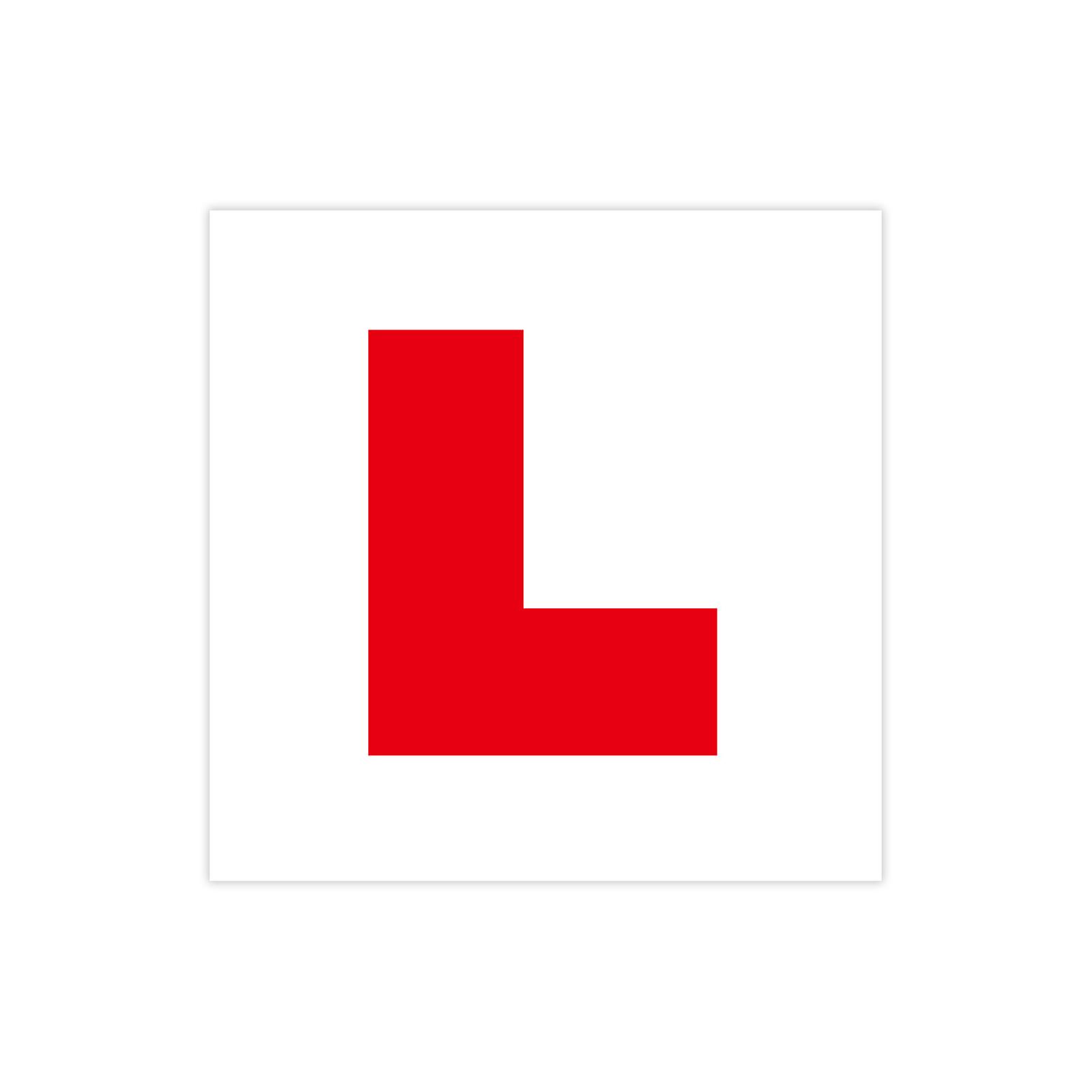 2 Pack Of  Fully Magnetic L Plates For New Drivers，learner Plates With Stronger Magnetism And Bigger Thickness