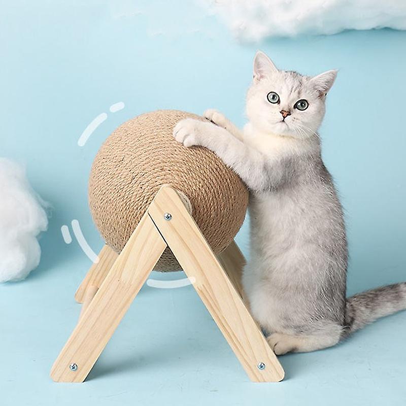 Cat Scratching Ball Toy Kitten Sisal Rope Ball Board Grinding Paws Toys Cats Scratcher Wear-resistant Pet Furniture Supplies