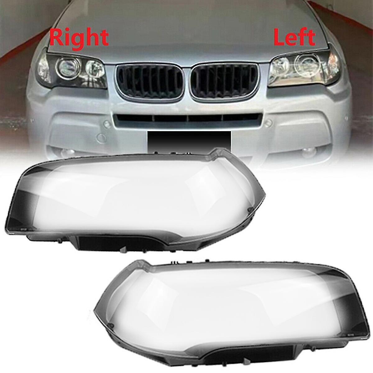 Car Headlights Cover Shell Transparent Lens Lampshdade Headlight Lens Lamp Shade For- X3 E83 2003-2