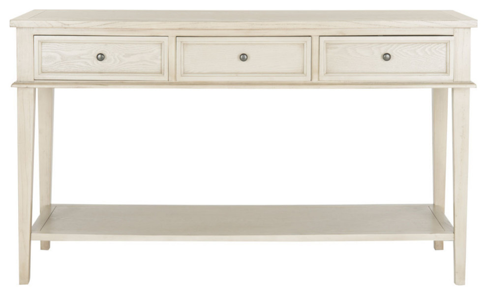 Barry Console  With Storage Drawers Whitewash   Transitional   Console Tables   by Rustic Home Furniture Deco  Houzz