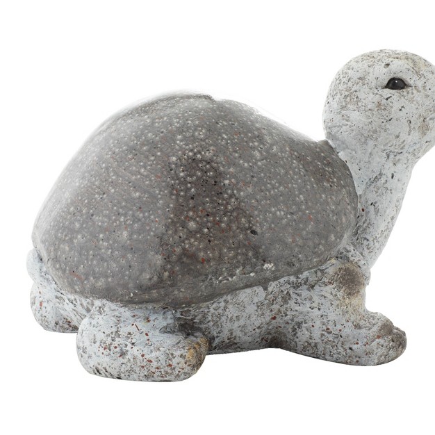 X 13 quot Magnesium Oxide Country Turtle Garden Sculpture White Olivia amp May