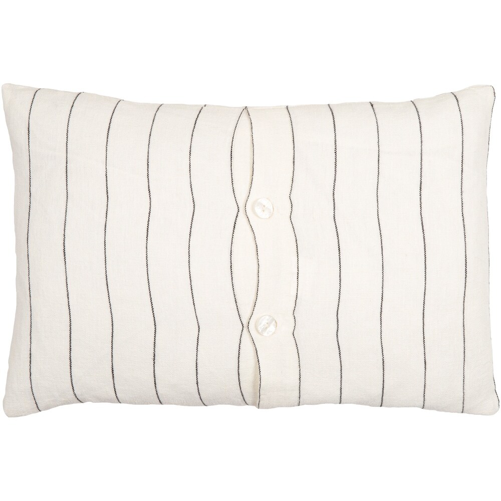 Mackenzie Thin Stripe Linen Throw Pillow