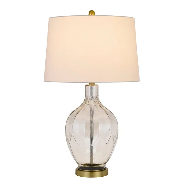 Bancroft Clear Glass Table lamp with Shade