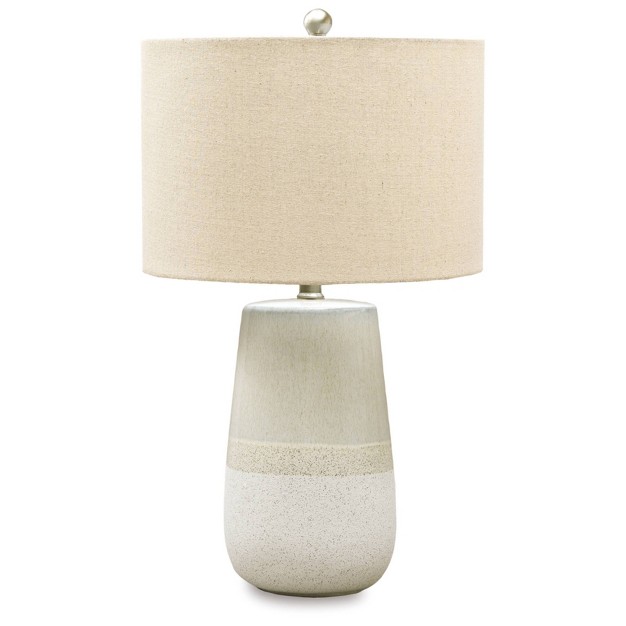 Shavon Table Lamp Beige white Signature Design By Ashley