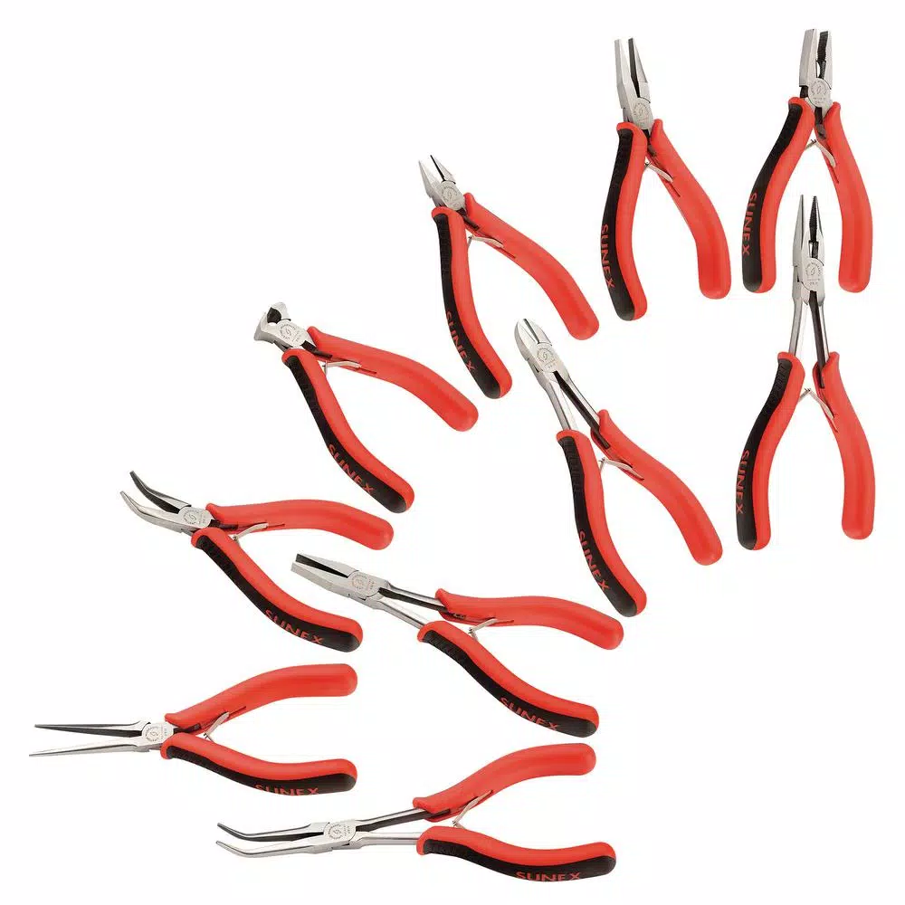 SUNEX TOOLS Precision Pliers Set (10-Piece) and#8211; XDC Depot