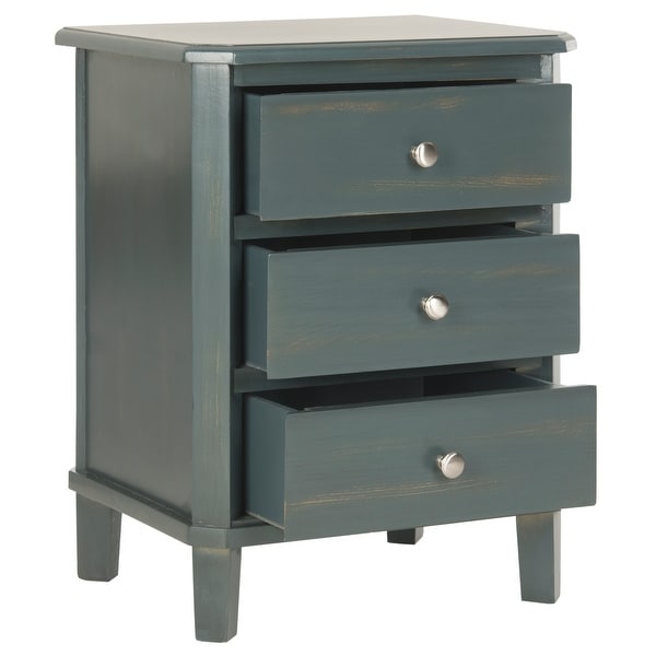 SAFAVIEH Joe Dark Teal End Table - 18.1