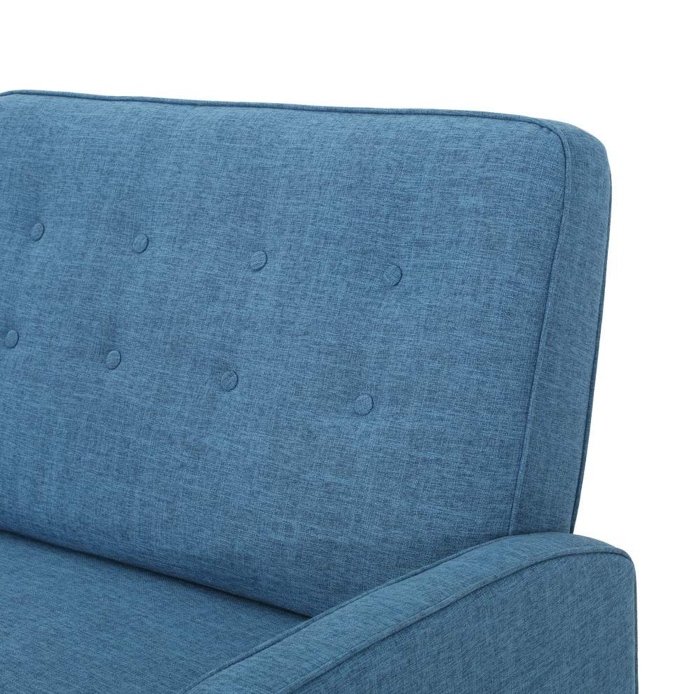 GDF Studio Callade Buttoned Fabric Reclining Loveseat   Transitional   Loveseats   by GDFStudio  Houzz