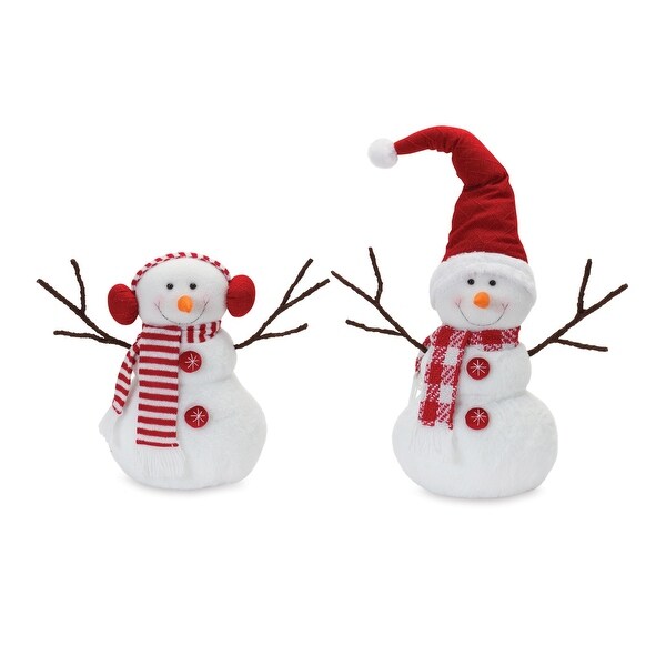 Plush Snowman Christmas Tabletop Decorations