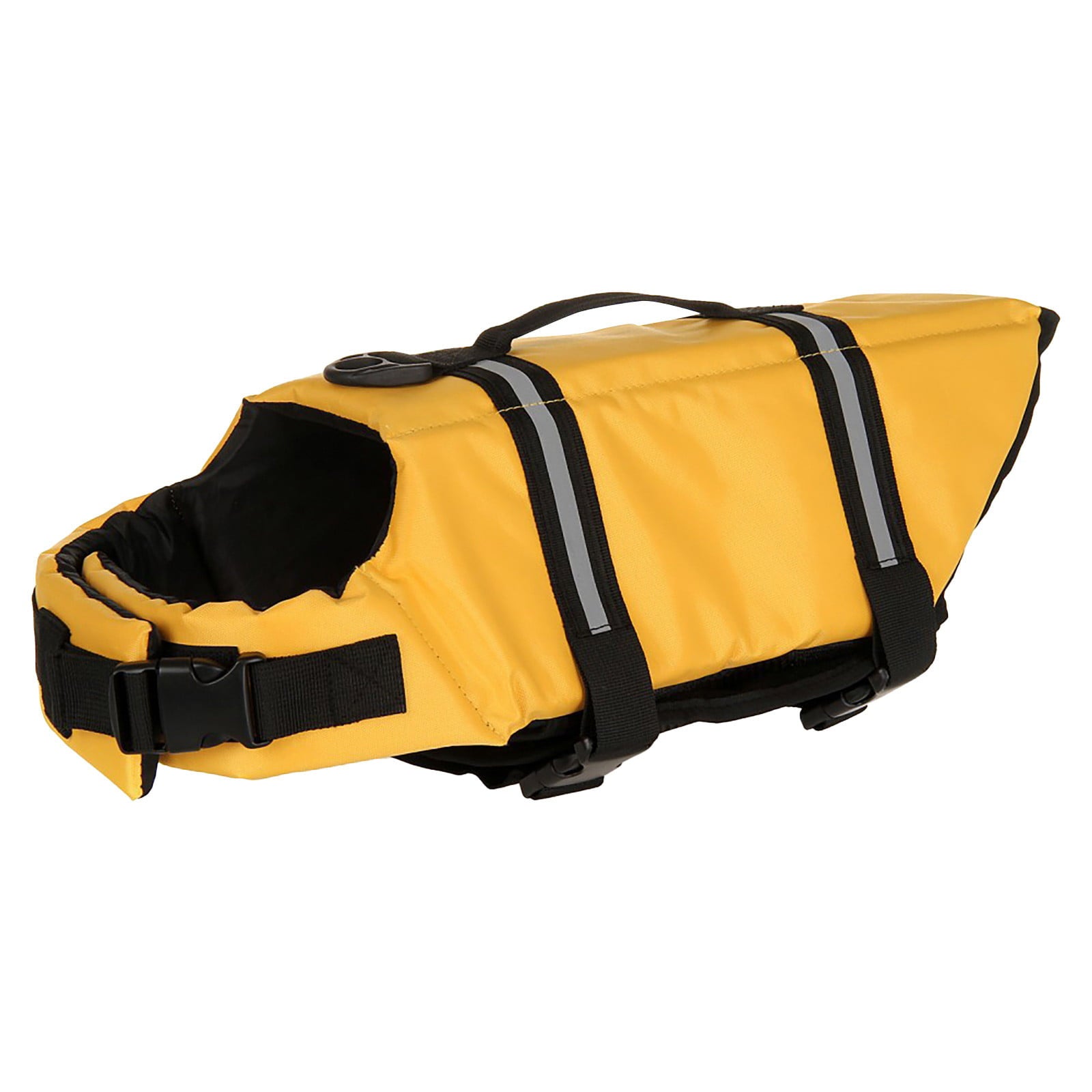 SQUARE CARMEN Dog Life Jacket With High Buoyancy And Durable Rescue Handle For Small To Medium Large Dogs，Yellow，XXS