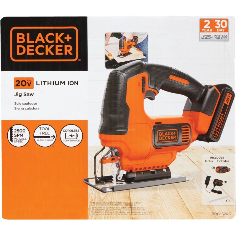 Blackamp Decker 20V MAX Lithium-Ion Cordless Jig Saw Kit