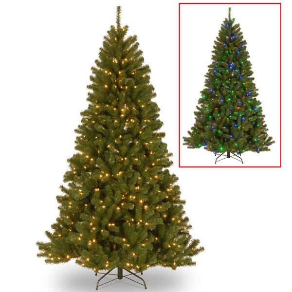 National Tree Company 9 ft. PowerConnect North Valley Spruce Tree with Dual Color LED Lights