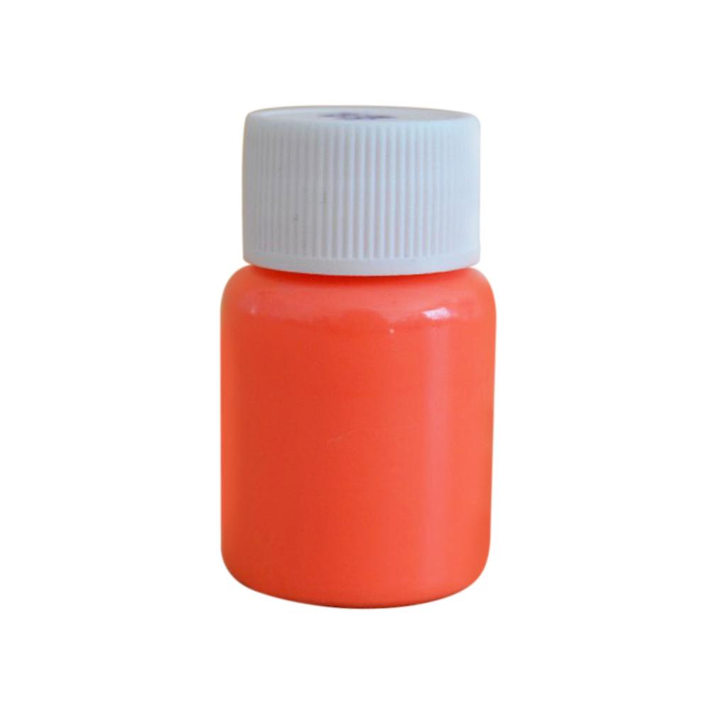 Orange Red 20g Glow In The Dark Fluorescent Colorful Acrylic Luminous Paint Bright Pigment Diy Crafts Painting Tool