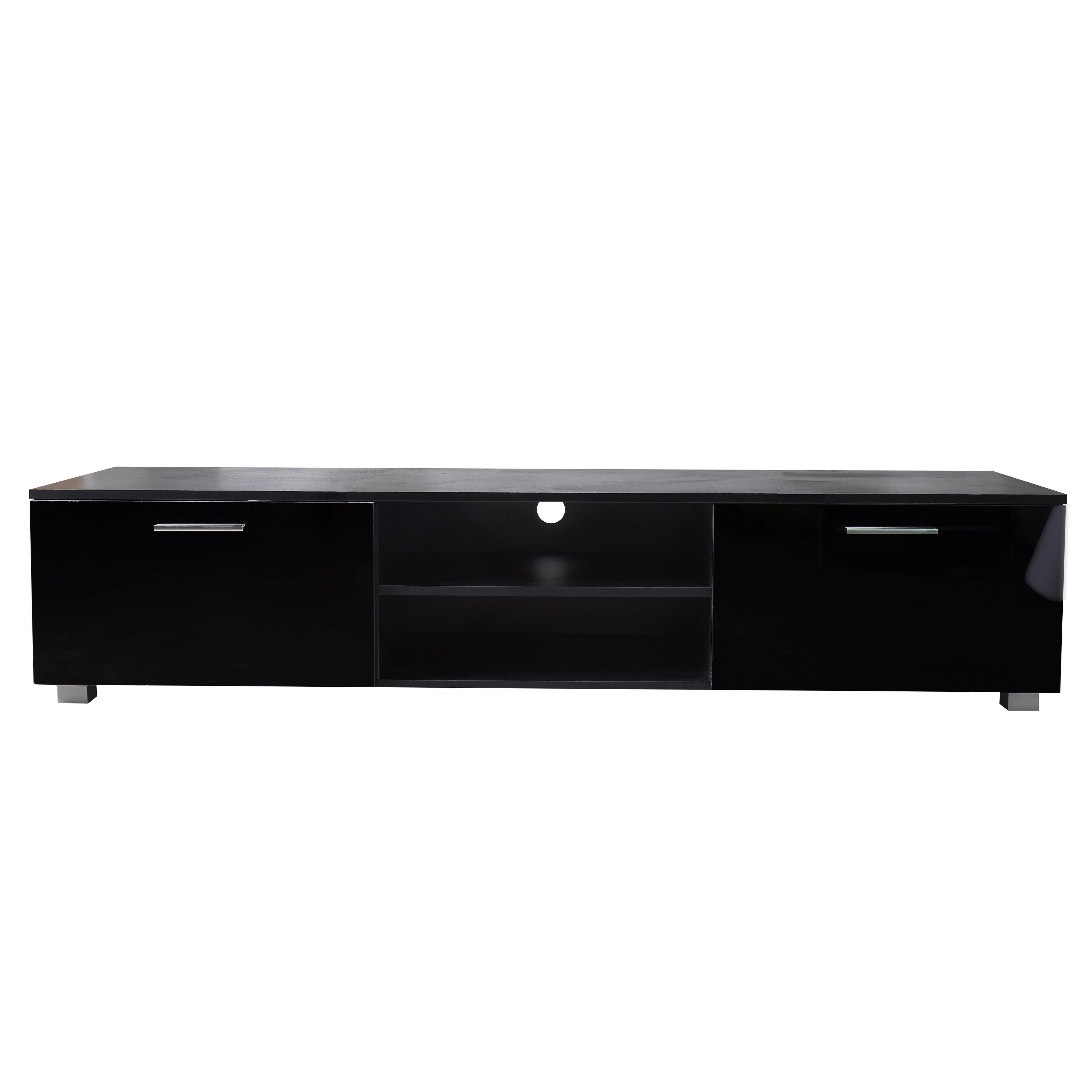 63 inch TV Stand Media Center TV Cabinet with 2 Large-Capacity Side Door Entertainment Center