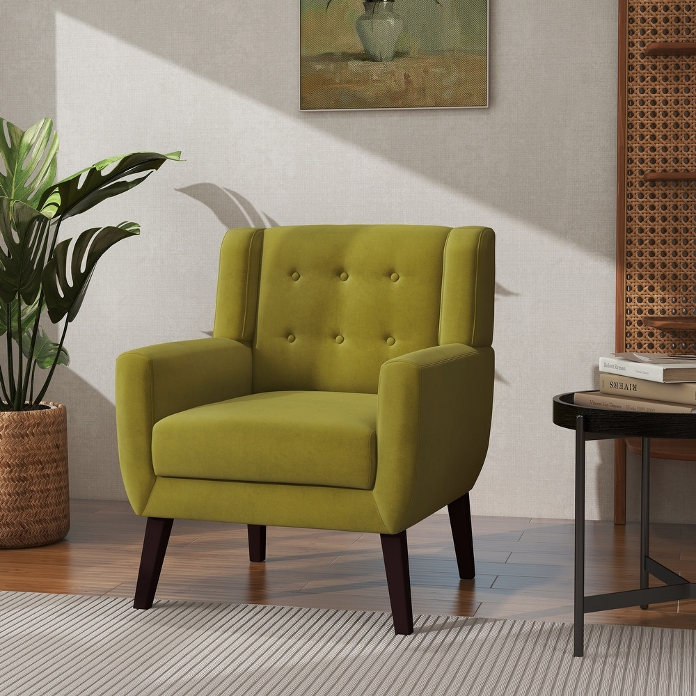 Modern Accent Chair Velvet Armchair