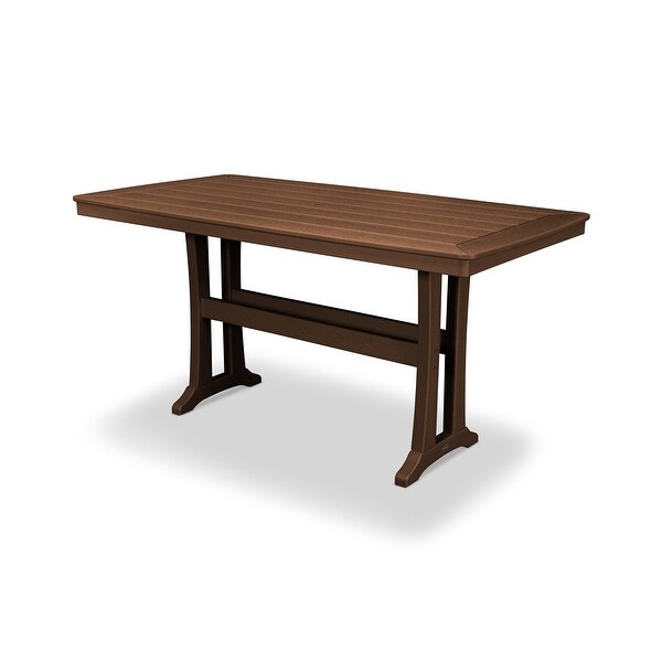 POLYWOOD Nautical Trestle Counter Table