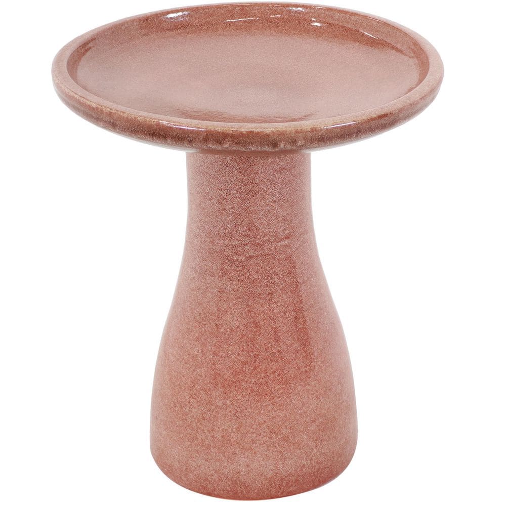 Sunnydaze Decor Sunnydaze Duo-Tone Ceramic Birdbath - UV/Frost-Resistant - Lava AP-009