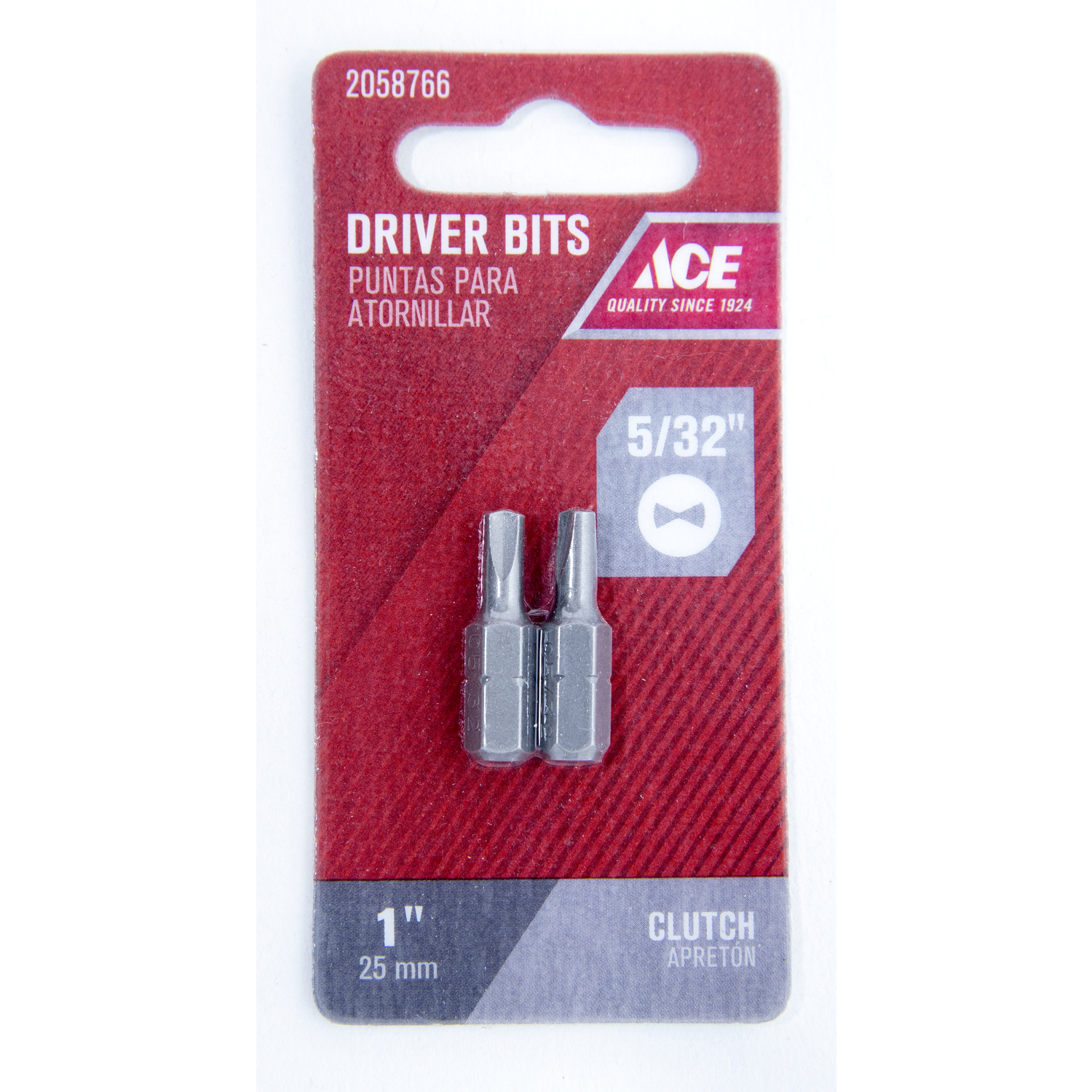 Ace Clutch 5/32 in. X 1 in. L Insert Bit S2 Tool Steel 2 pc