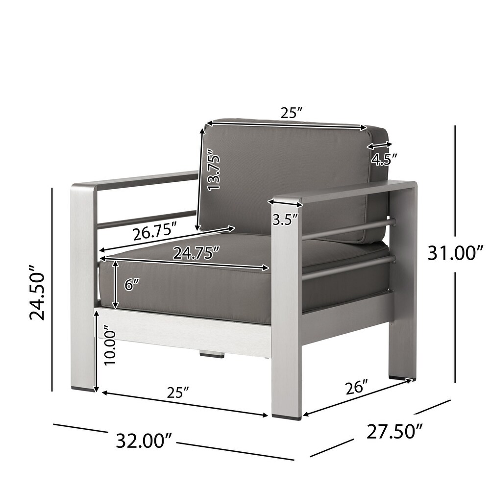 Cape Coral 7 Piece Dining Set and 4pc Chat Set and 2 Chaise Lounges by Christopher Knight Home