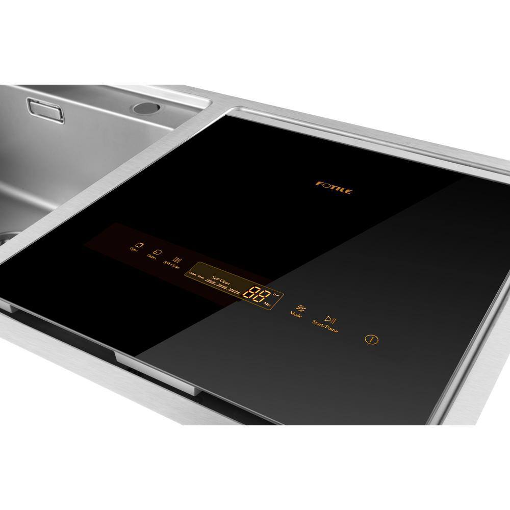 FOTILE 18 in. 2-in-1 In-Sink Right Dishwasher Combo with Waterproof Touchscreen in Stainless Steel SD2F-P3