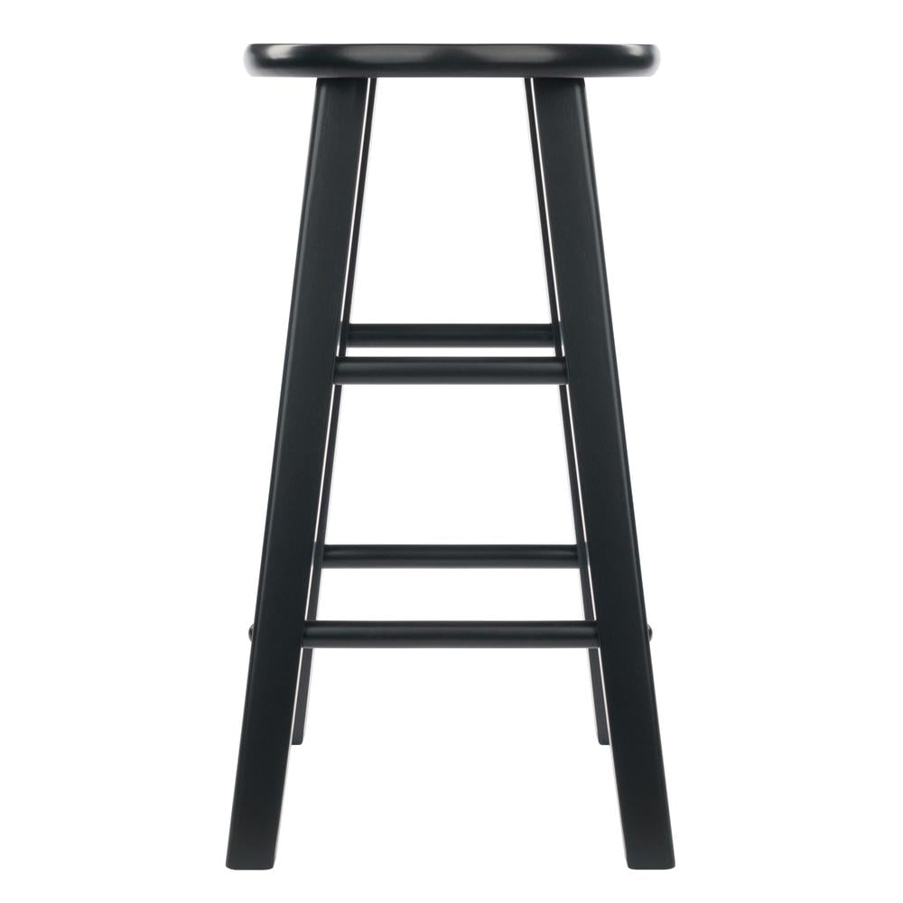 Winsome Wood Element 2-Pc 24 Counter Stool Set， Black Finish