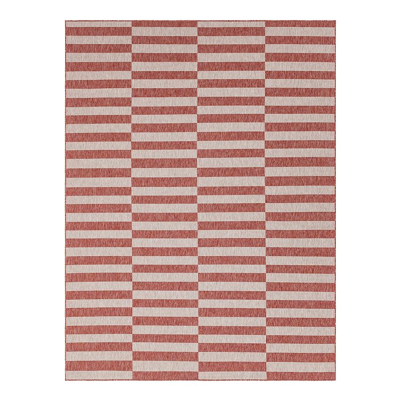 Unique Loom Outdoor Striped Rug