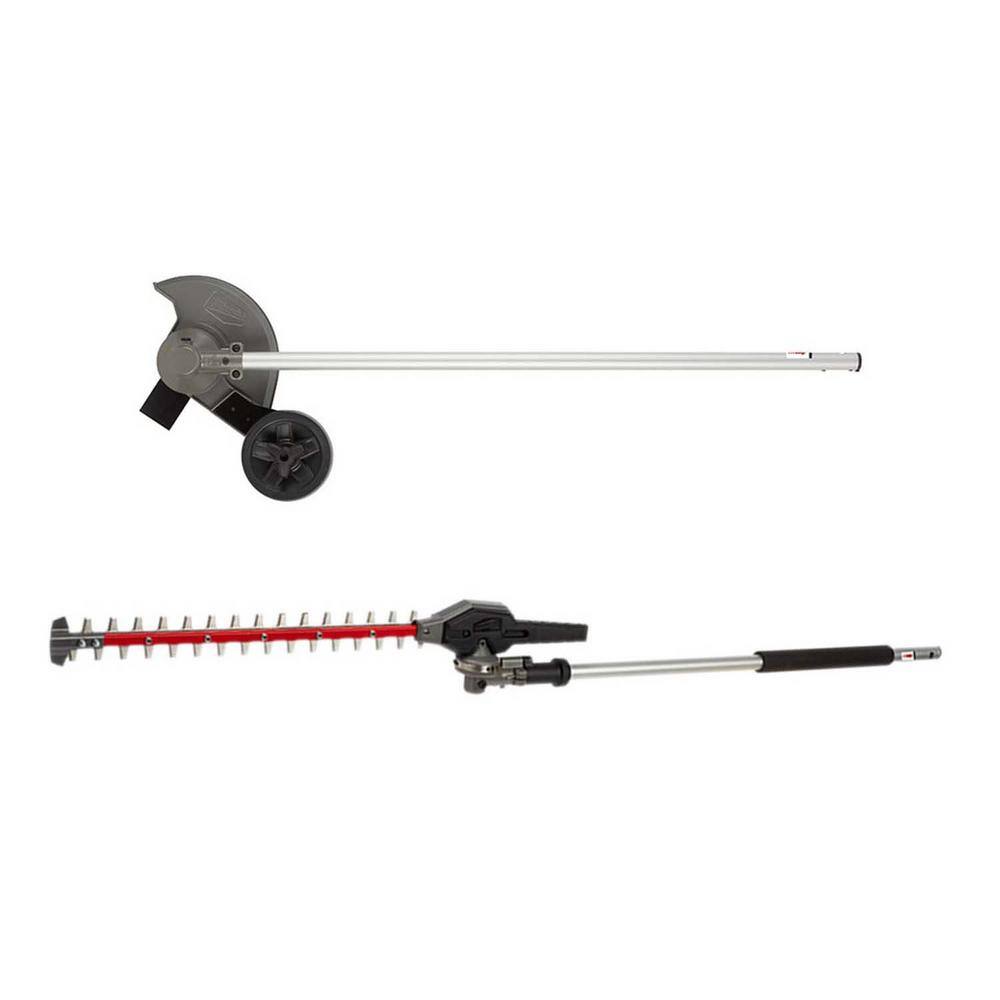 MW M18 FUEL QUIK-LOK 8 in. Edger Attachment and M18 FUEL QUIK-LOK Hedge Trimmer Attachment (2-Tool) 49-16-2718-49-16-2719