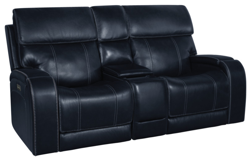 24PHL 1188 Glenwood Loveseat Console  Ocean   Contemporary   Sofas   by BisonOffice  Houzz