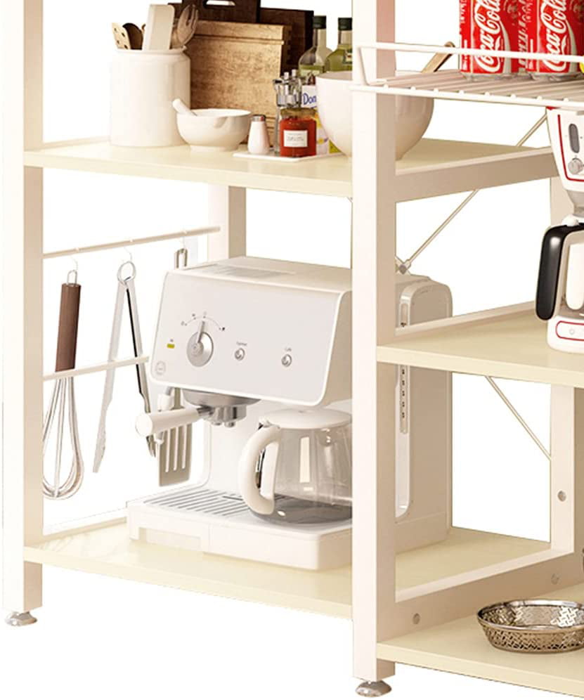 SogesPower 3-Tier Kitchen Island Cart Baker's Rack Utility Shelf Microwave Stand with Storage