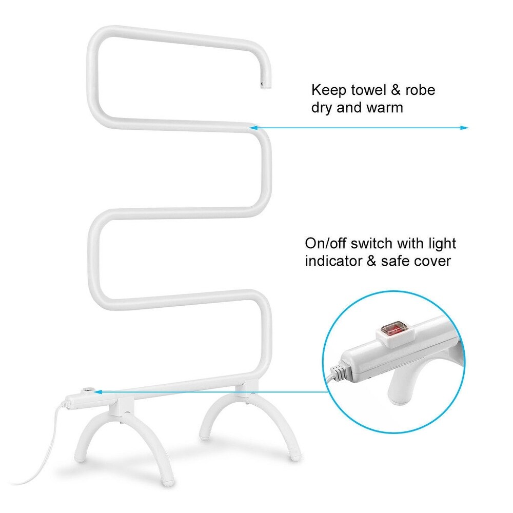 100W Electric Towel Warmer Drying Rack   23.2\