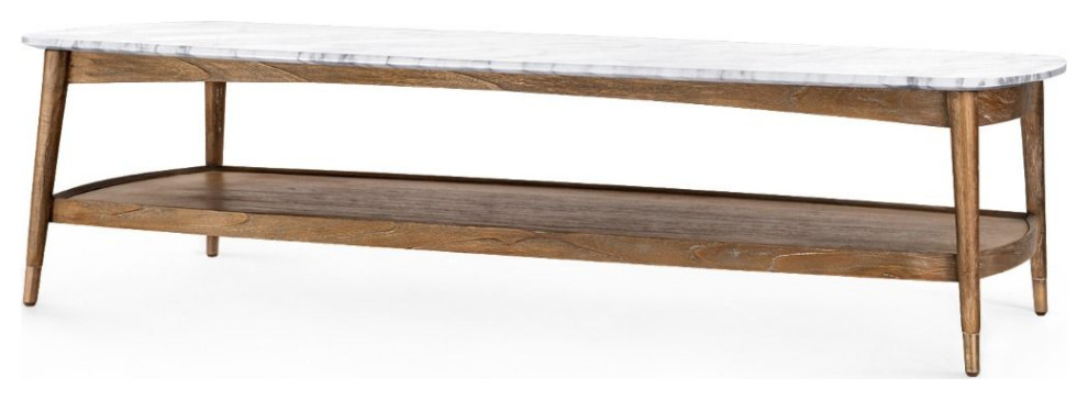 Surfboard Coffee Table  Driftwood   Midcentury   Coffee Tables   by Old Bones Co.  Studios  Houzz