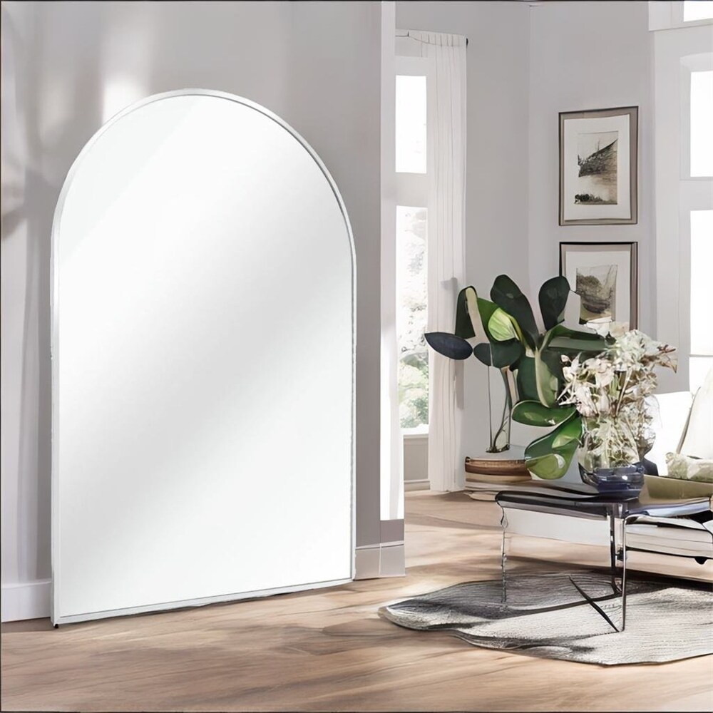 Metal Large Arch Mirror with Shatterproof Film and Density Board