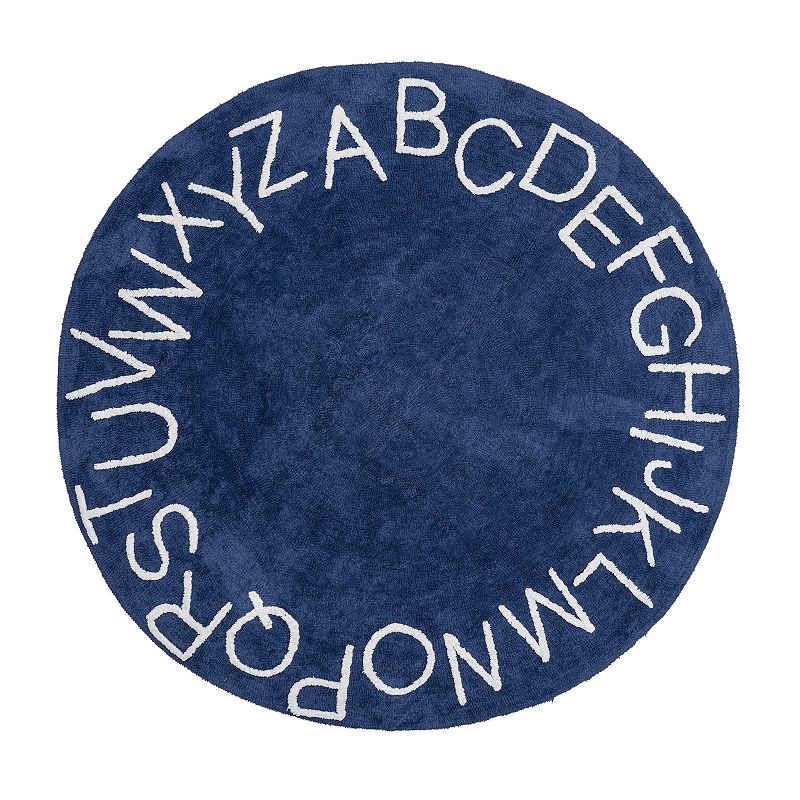 nuLoom Kids Washable Round Alphabet Rug