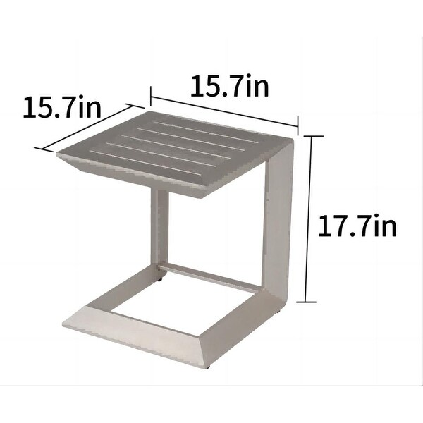 Outdoor coffee tablealuminum