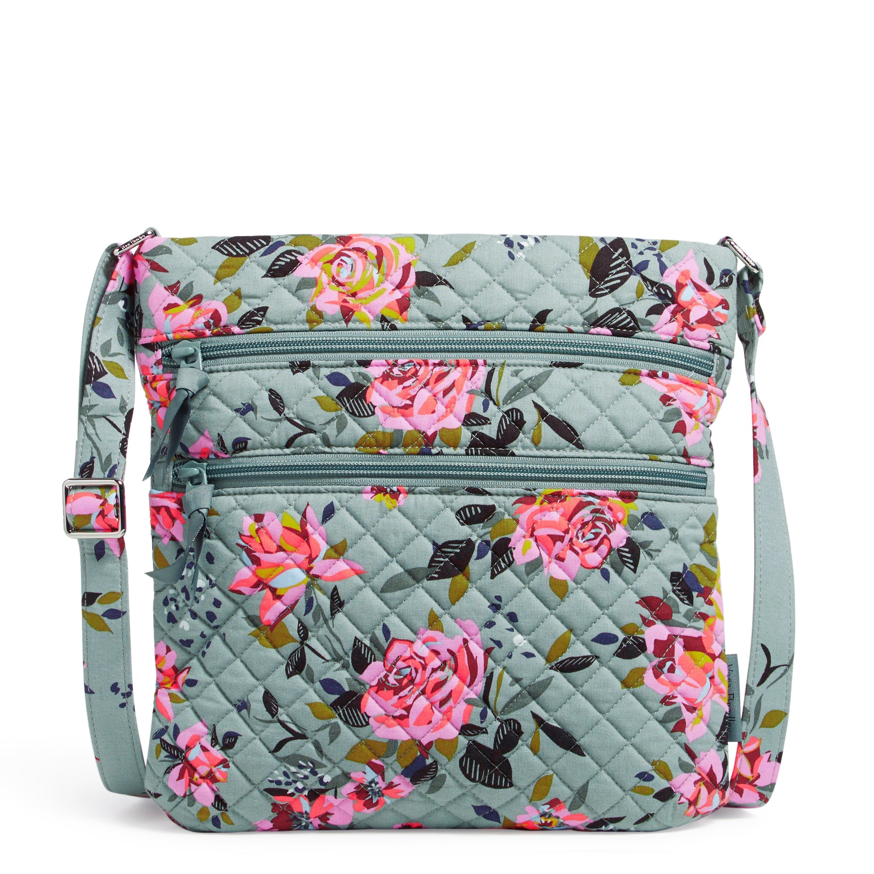 Triple Zip Hipster Crossbody Bag